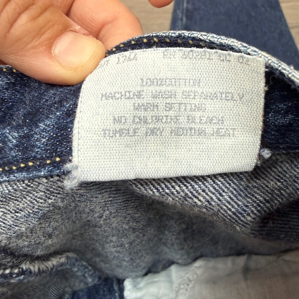Vintage Cherokee High Waist Western Yoke Pleated Blue Denim Jeans USA Made Sz 10 - Picture 4 of 10